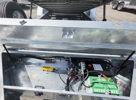 New 82X20 GALVANIZED POWER TILT DECK DUAL HYDRAULIC RAMS 7 K AXLES W/POWER JACK 2026 TRIUMPH