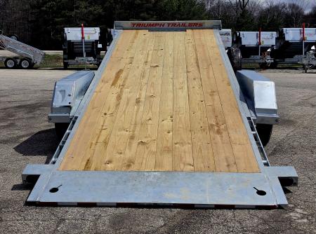 New 82X20 GALVANIZED POWER TILT DECK DUAL HYDRAULIC RAMS 7 K AXLES W/POWER JACK 2026 TRIUMPH