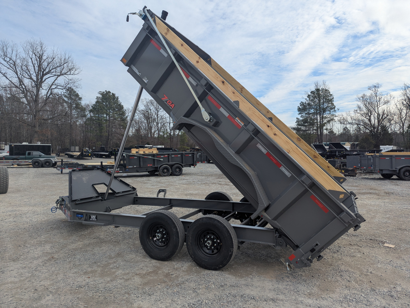 New 2026 Diamond C Trailers Diamond C LPT 207 7x14 Telescopic Dump Trailer Dump Trailer
