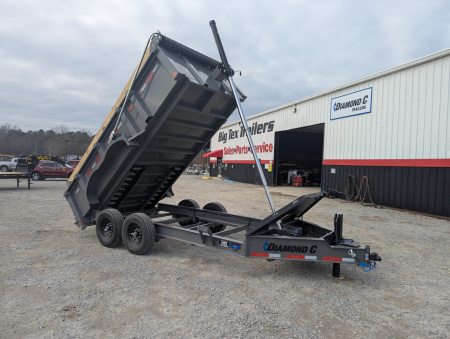 New 2026 Diamond C Trailers Diamond C LPT 207 7x16 Telescopic Dump Trailer Pacesetter Edition