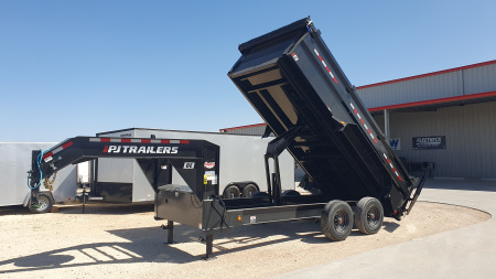New 2026 PJ 82 x16' GN Tandem Axle HD Low Pro Dump w/ 36  Sides – DE