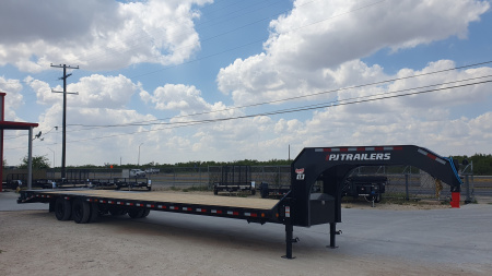 New 2026 PJ 102"x40' GN Low-Pro Flatbed w/ Duals - LD