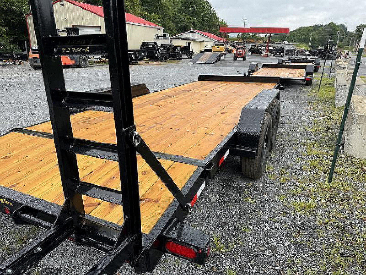 New 2025 Big Tex Trailers 14EB 17ft Deck with 3ft Dovetail, Stand Up Ramps