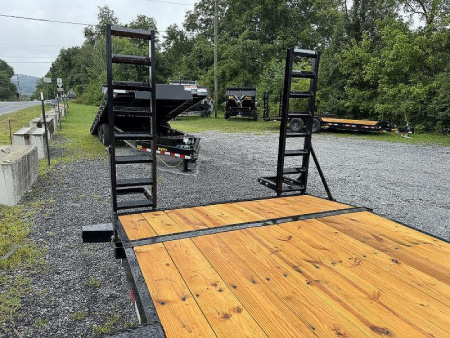 New 2025 Big Tex Trailers 14EB 17ft Deck with 3ft Dovetail, Stand Up Ramps