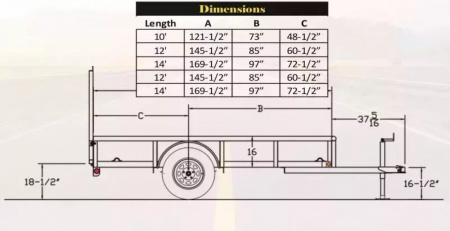 New 2025 Big Tex Trailers 35SA 77x12 Single Axle Utility Trailer