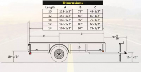 New 2026 Big Tex Trailers 35SA 77x12 Single Axle Utility Trailer