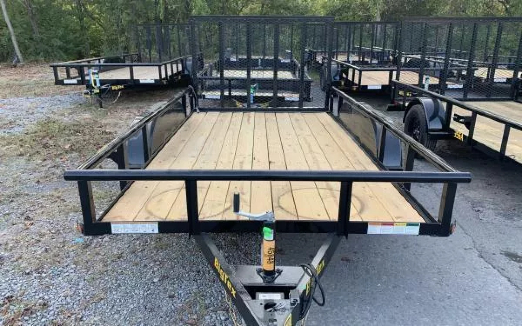 New 2025 Big Tex 60PI 77" x 12 Tandem Axle Square Top Utility Trailer