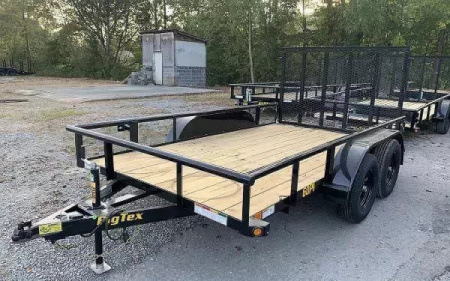 New 2026 Big Tex 60PI 77  x 14 Tandem Axle Square Top Utility Trailer