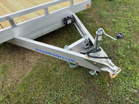 New 2026 Mission MOCH8X18W 10K 18 Foot Wood Deck Car Hauler 10000 LB GVW