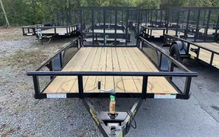 New 2026 Big Tex 60PI 77" x 14 Tandem Axle Square Top Utility Trailer