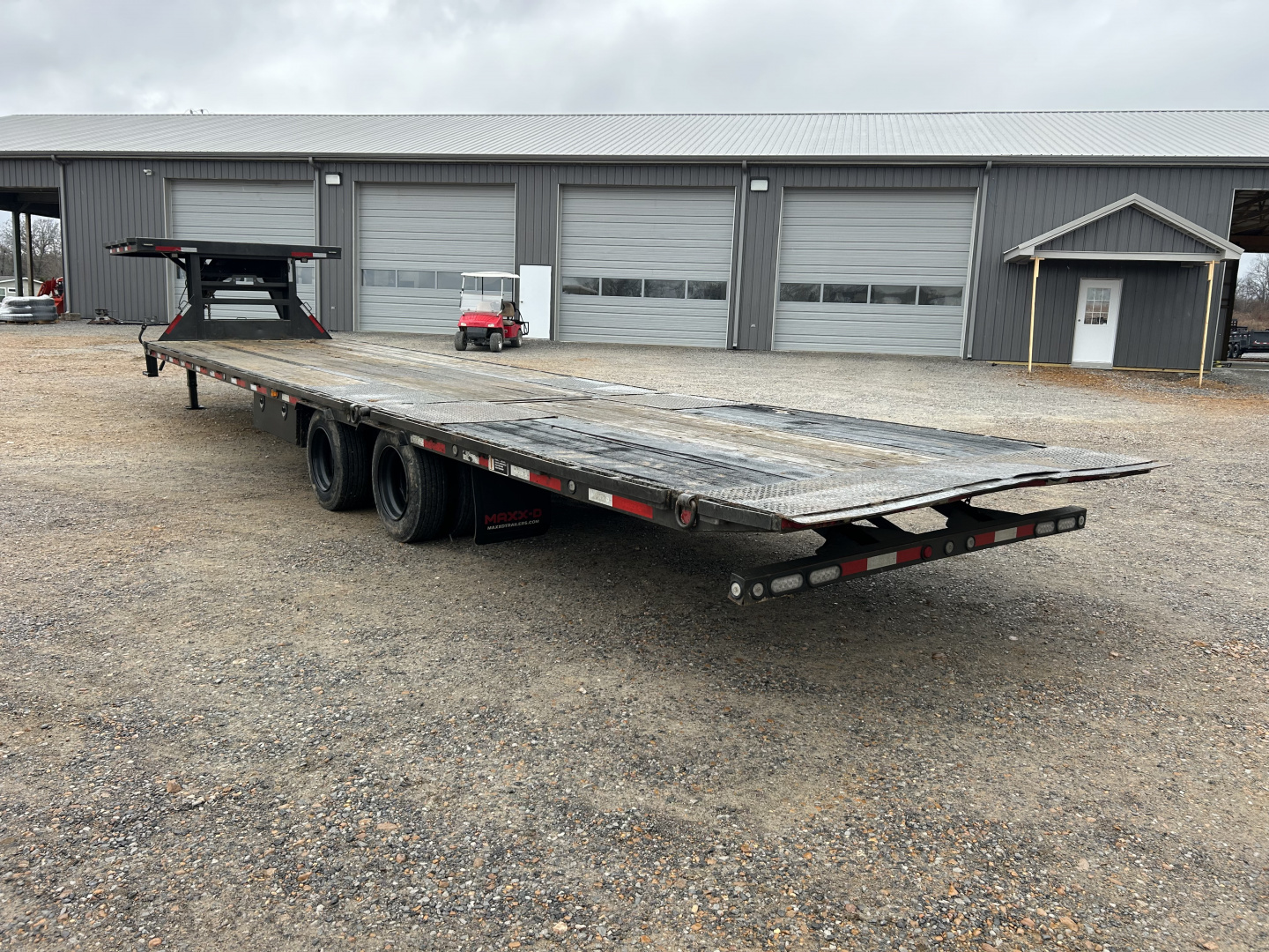 Used 2022 MAXXD 36' x 102" 30k Hyd Dove Gooseneck Trailer