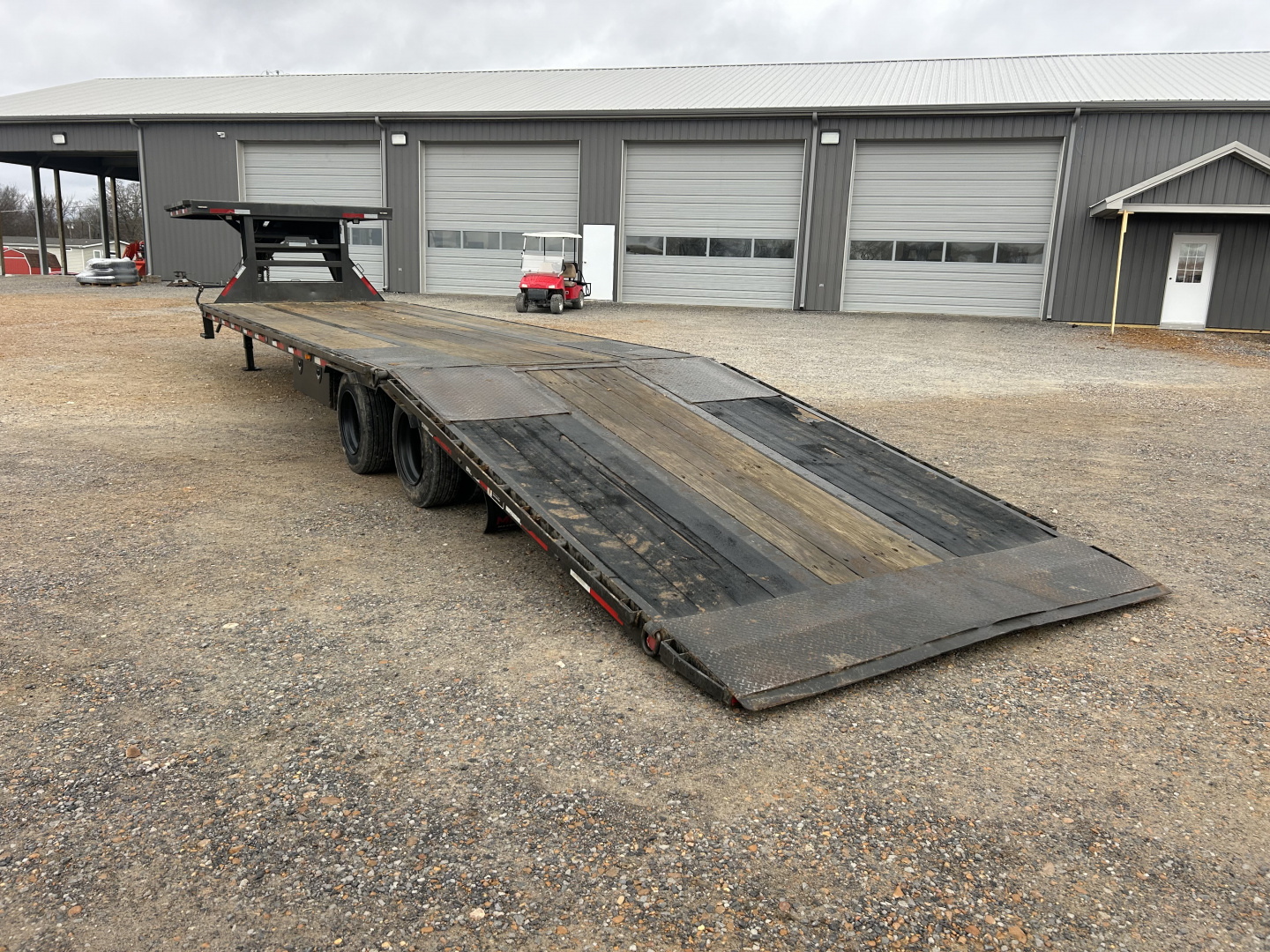 Used 2022 MAXXD 36' x 102" 30k Hyd Dove Gooseneck Trailer