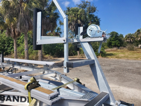 New 2026 BANDIT 22-24FT ALUMINUM PONTOON/TRITOON BOAT TRAILER WITH ADJUSTABLE BUNKS, GUIDE POLES