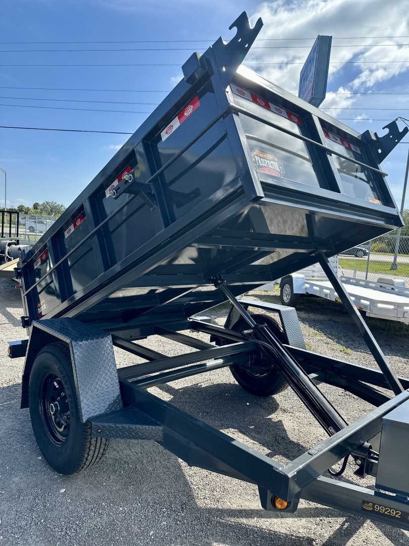 New 2026 Covered Wagon Trailers 5X8 6K SA WITH 2FT SIDES Dump Trailer