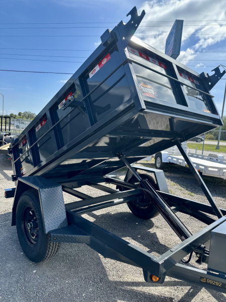 New 2026 Covered Wagon Trailers 5X8 6K SA WITH 2FT SIDES Dump Trailer
