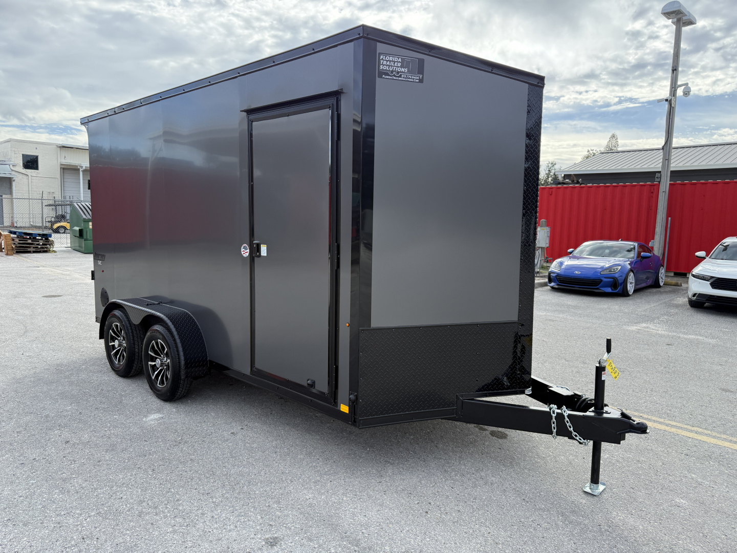 New 2026 Pace American 7x14 7K Composite Black Out Package Rear Ramp Door Cargo / Enclosed Trailer