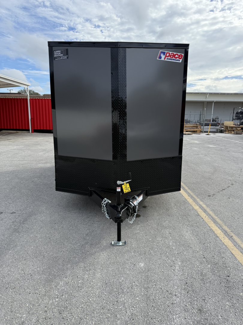 New 2026 Pace American 7x14 7K Composite Black Out Package Rear Ramp Door Cargo / Enclosed Trailer