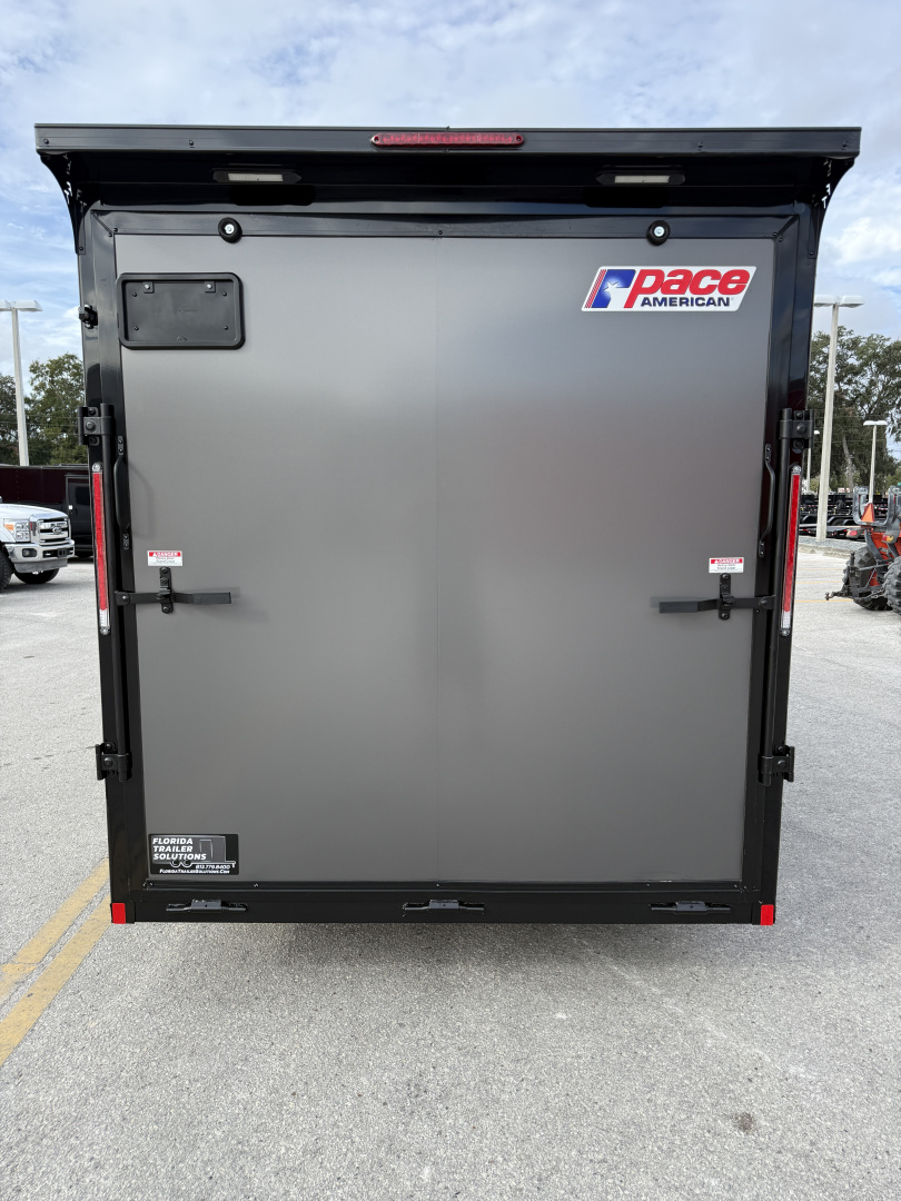 New 2026 Pace American 7x14 7K Composite Black Out Package Rear Ramp Door Cargo / Enclosed Trailer