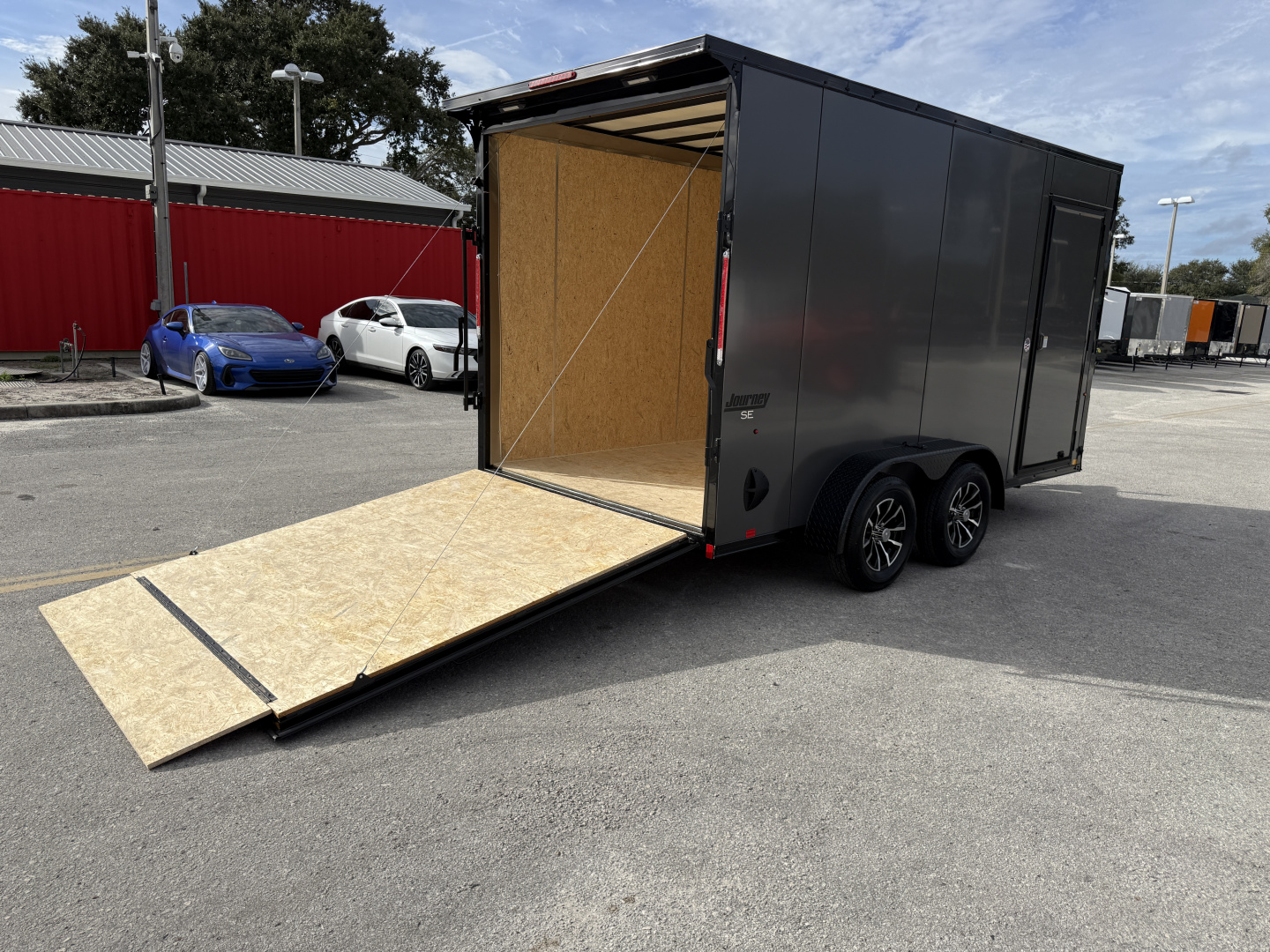 New 2026 Pace American 7x14 7K Composite Black Out Package Rear Ramp Door Cargo / Enclosed Trailer