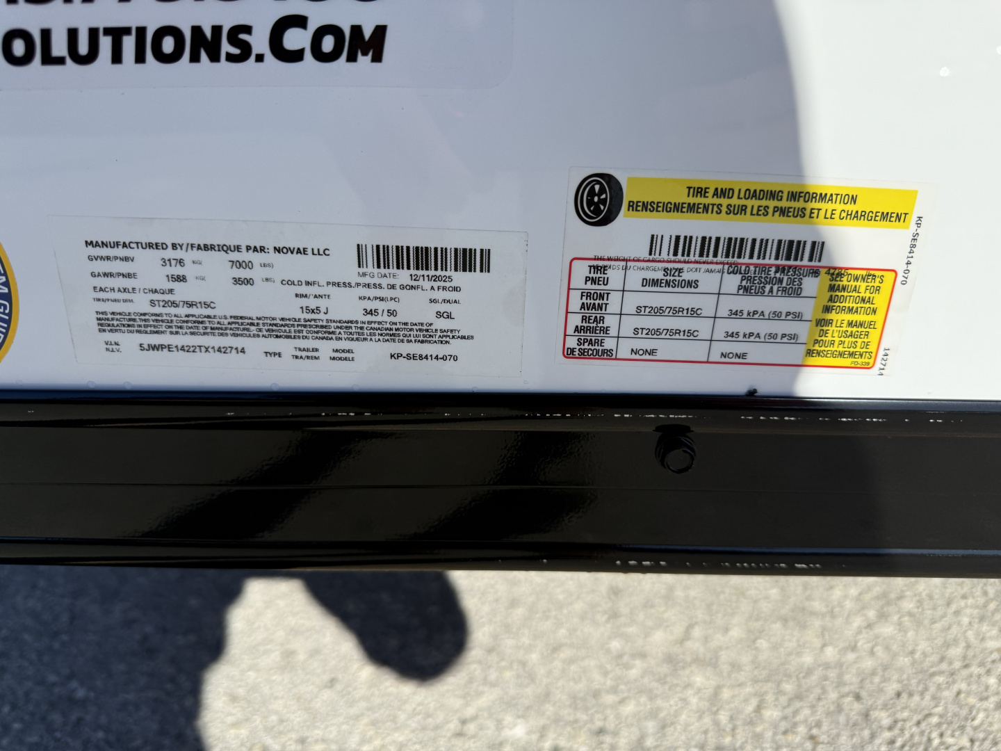 New 2026 Pace American 7x14 7K Composite Black Out Package Rear Ramp Door Cargo / Enclosed Trailer