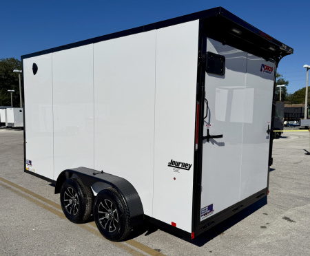 New 2026 Pace American 7x14 7K Composite Black Out Package Rear Ramp Door Cargo / Enclosed Trailer