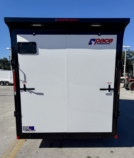 New 2026 Pace American 7x14 7K Composite Black Out Package Rear Ramp Door Cargo / Enclosed Trailer