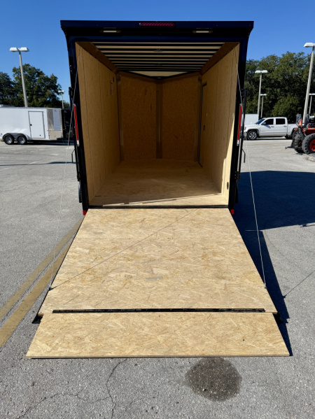 New 2026 Pace American 7x14 7K Composite Black Out Package Rear Ramp Door Cargo / Enclosed Trailer