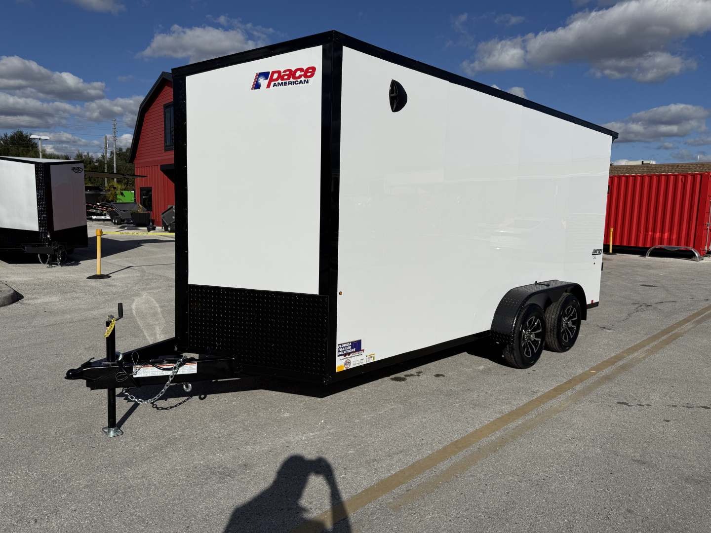 New 2026 Pace American 7x16 7K Composite Black Out Package Rear Ramp Door Cargo / Enclosed Trailer