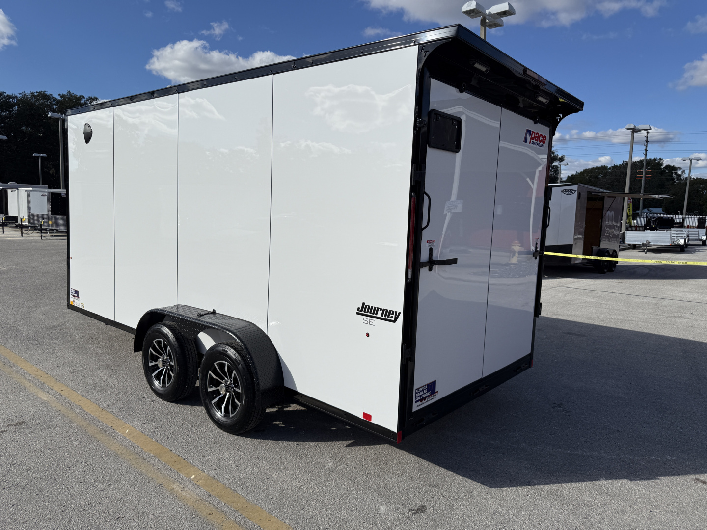 New 2026 Pace American 7x16 7K Composite Black Out Package Rear Ramp Door Cargo / Enclosed Trailer