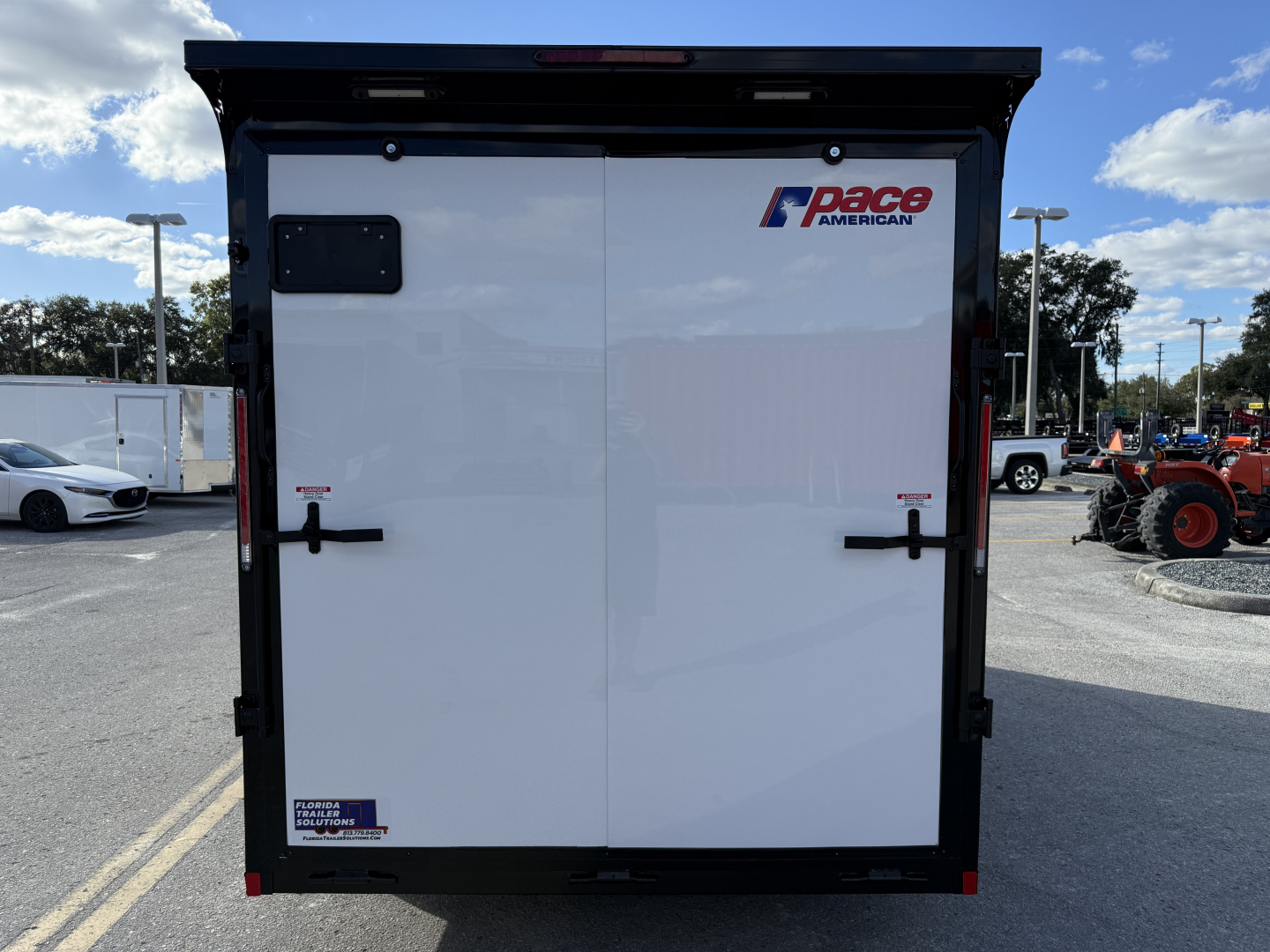 New 2026 Pace American 7x16 7K Composite Black Out Package Rear Ramp Door Cargo / Enclosed Trailer