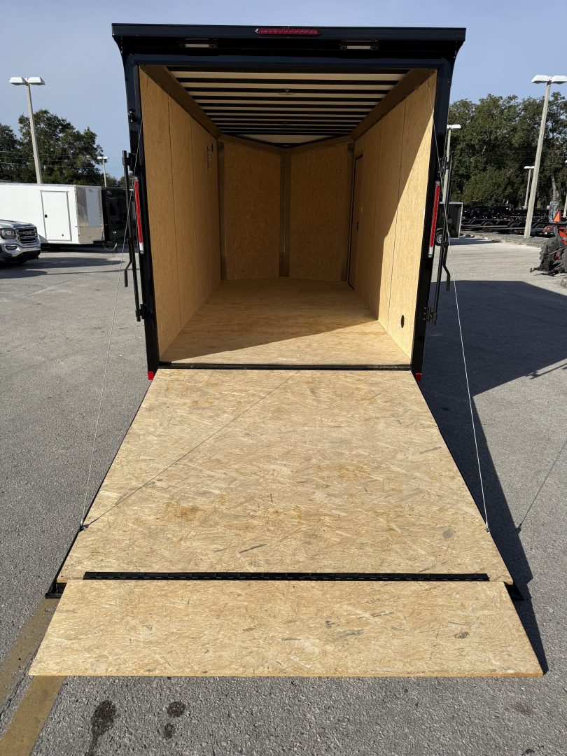 New 2026 Pace American 7x16 7K Composite Black Out Package Rear Ramp Door Cargo / Enclosed Trailer