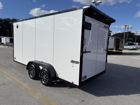 New 2026 Pace American 7x16 7K Composite Black Out Package Rear Ramp Door Cargo / Enclosed Trailer