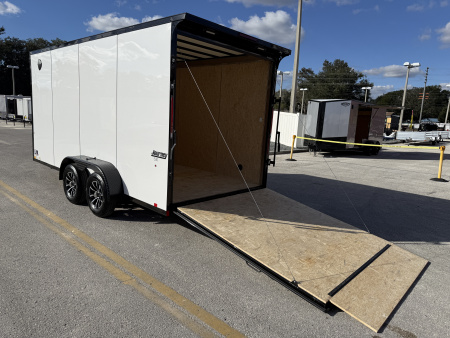 New 2026 Pace American 7x16 7K Composite Black Out Package Rear Ramp Door Cargo / Enclosed Trailer