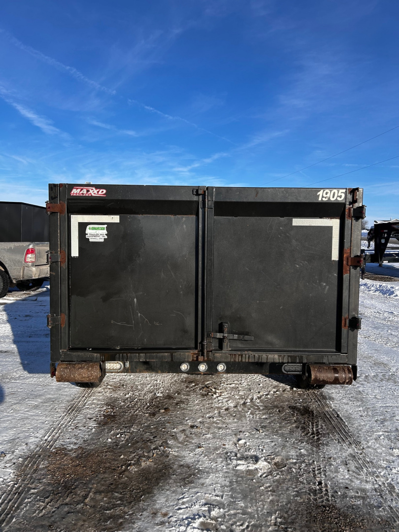 Used 2019 MAXX-D ROX 14' GN ROLLOFF DUMPSTER BIN TRAILER W/1 DUMPSTER Dump Trailer