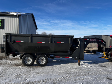 Used 2019 MAXX-D ROX 14' GN ROLLOFF DUMPSTER BIN TRAILER W/1 DUMPSTER Dump Trailer