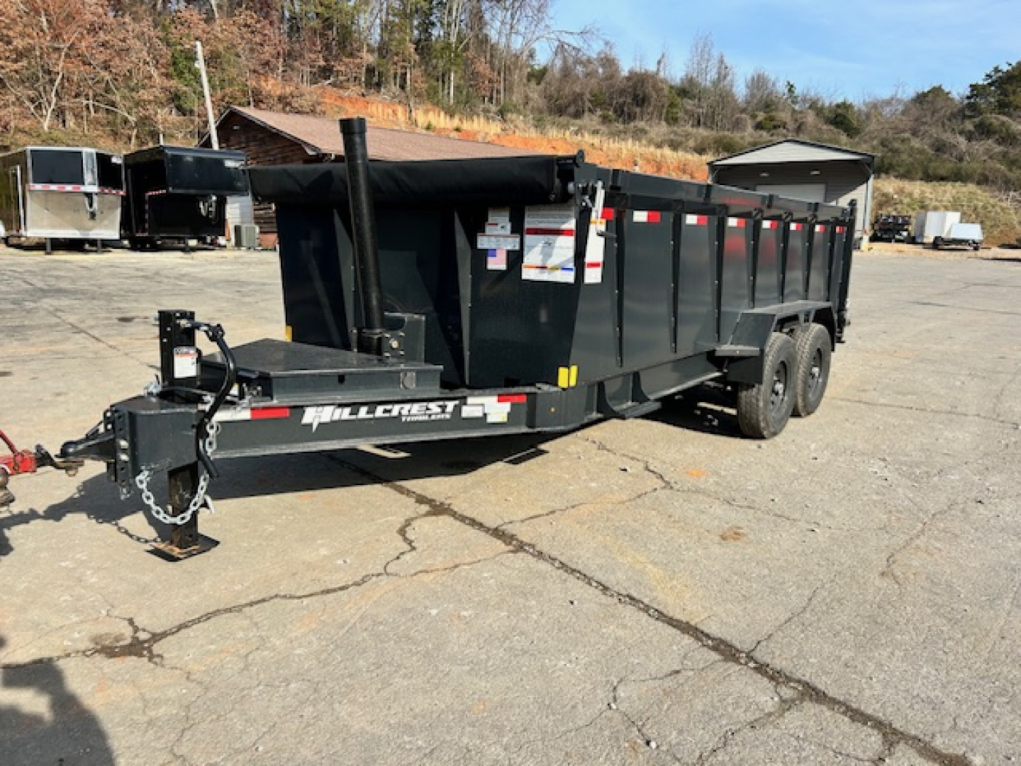New 2026 Hillcrest Trailers 7x16 14k 40" sides Dump Trailer