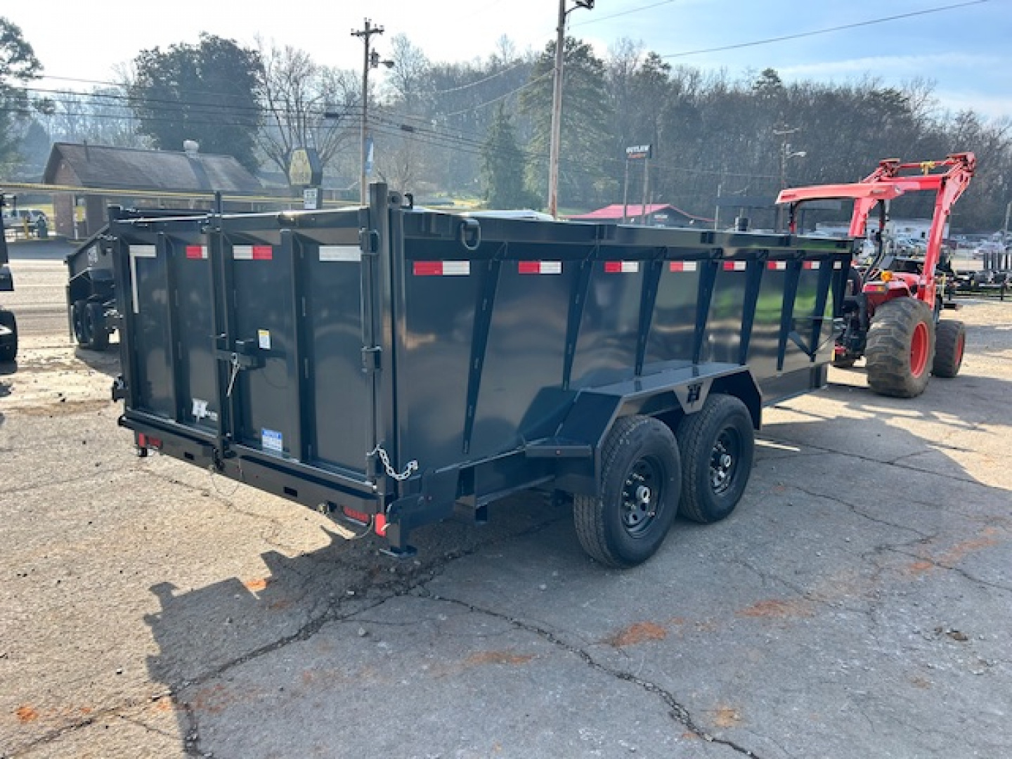 New 2026 Hillcrest Trailers 7x16 14k 40" sides Dump Trailer