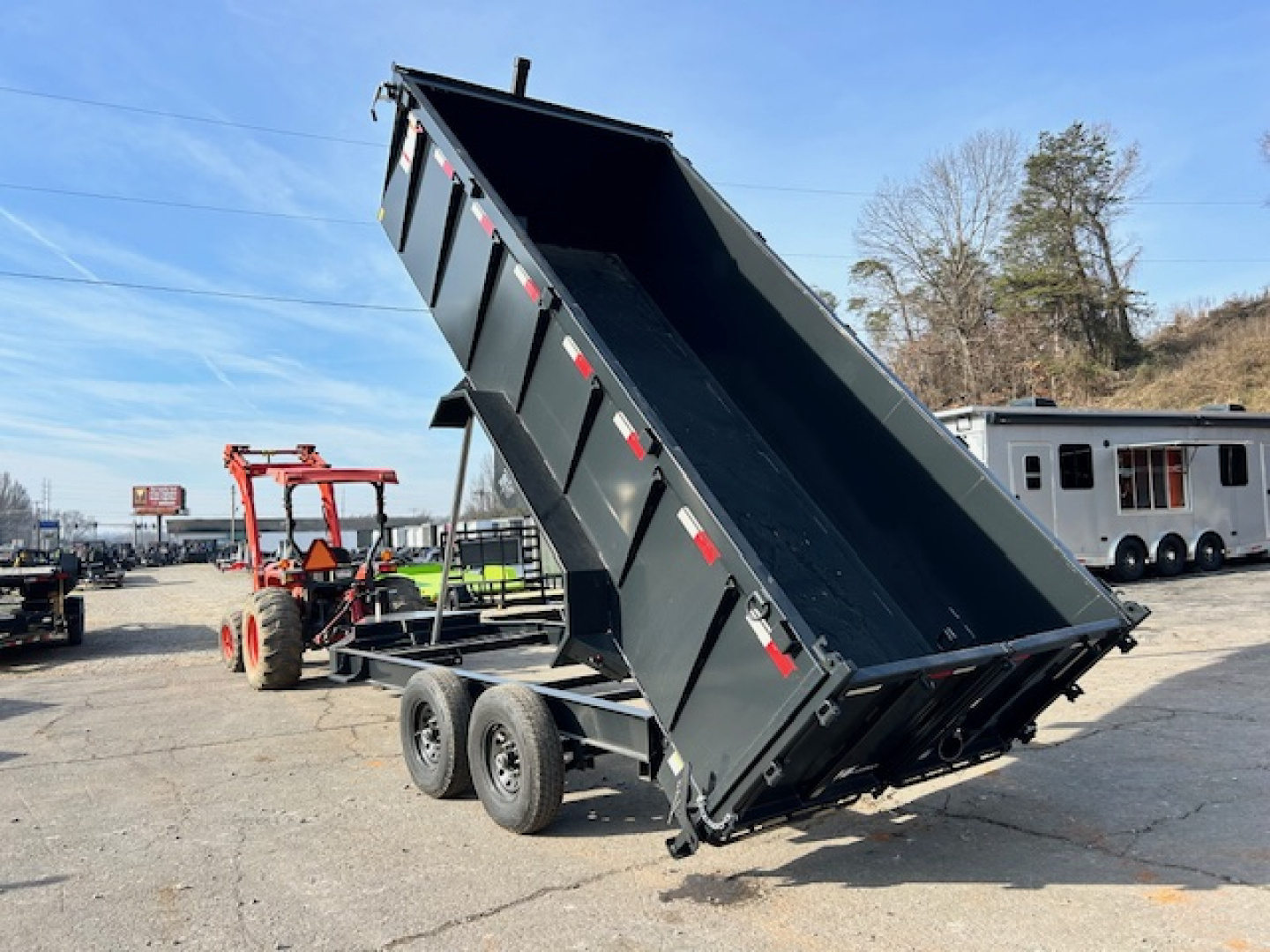New 2026 Hillcrest Trailers 7x16 14k 40" sides Dump Trailer