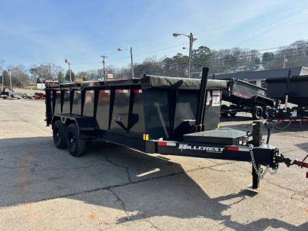 New 2026 Hillcrest Trailers 7x16 14k 40" sides Dump Trailer