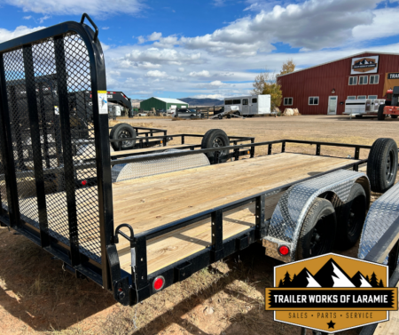 New 2026 PJ UL 7 X 18 TA Utility Trailer- W/ATV ramps