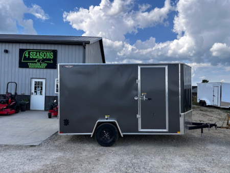 New 2025 H&H Trailers 7X12 RAMP DOOR 78  INTERIOR HEIGHT Cargo / Enclosed Trailer