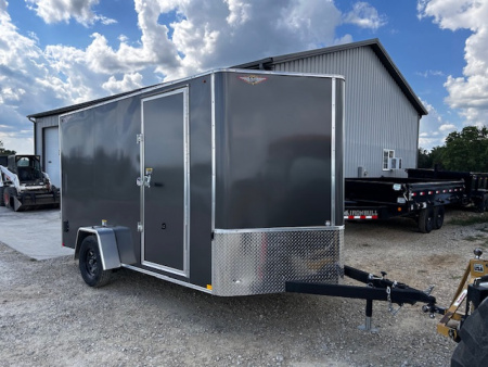 New 2025 H&H Trailers 7X12 RAMP DOOR 78" INTERIOR HEIGHT Cargo / Enclosed Trailer