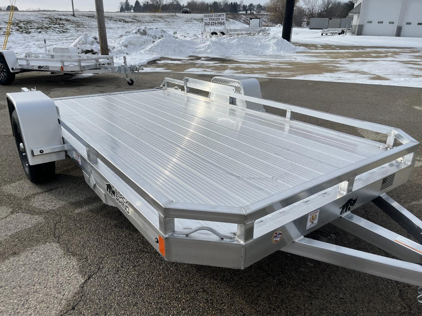 New 2026 Black Rhino Aluminum 74"x12' (ATV / UTV / Side by Side) LPS7812 Low Profile Utility Trailer