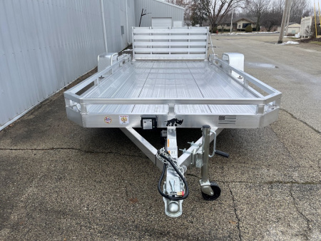 New 2026 Black Rhino Low Profile Aluminum 5K GVWR 77 x14' LPS8114A-5K w/ Brakes and Bifold Gate (ATV / UTV / Side by Side) Utility Trailer