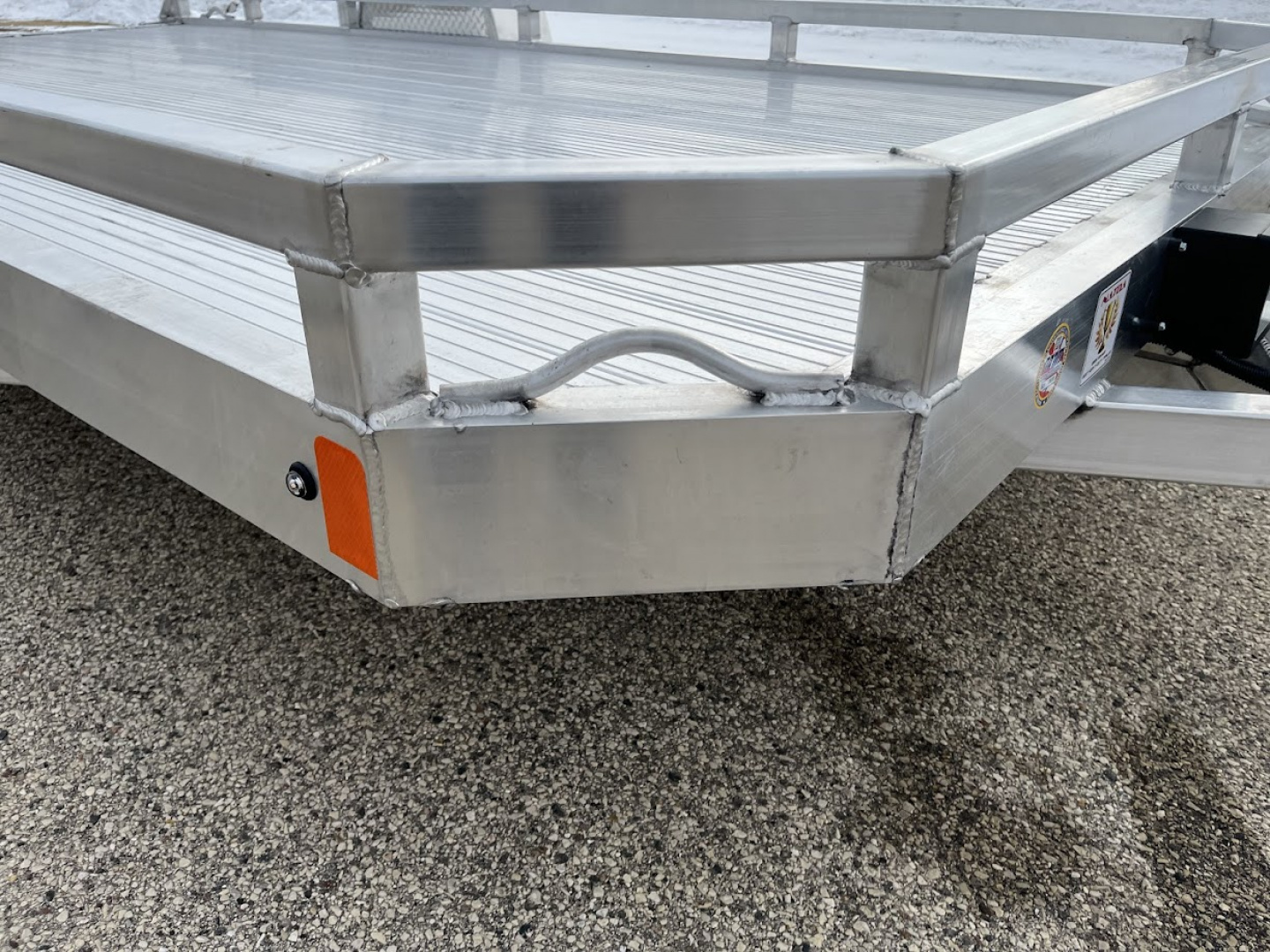 New 2026 Black Rhino LPS8114A-5K Aluminum 5K GVWR 77"x14' w/ Brakes and Bifold Gate (ATV / UTV / Side by Side) Utility Trailer