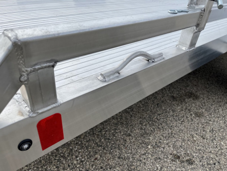 New 2026 Black Rhino LPS8114A-5K Aluminum 5K GVWR 77"x14' w/ Brakes and Bifold Gate (ATV / UTV / Side by Side) Utility Trailer