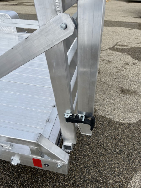 New 2026 Black Rhino LPS8114A-5K Aluminum 5K GVWR 77"x14' w/ Brakes and Bifold Gate (ATV / UTV / Side by Side) Utility Trailer