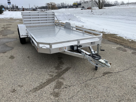 New 2026 Black Rhino LPS8114A-5K Aluminum 5K GVWR 77"x14' w/ Brakes and Bifold Gate (ATV / UTV / Side by Side) Utility Trailer