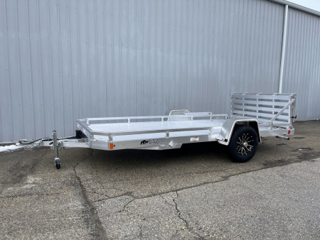 New 2026 Black Rhino LPS8114A-5K Aluminum 5K GVWR 77 x14' w/ Brakes and Bifold Gate (ATV / UTV / Side by Side) Utility Trailer