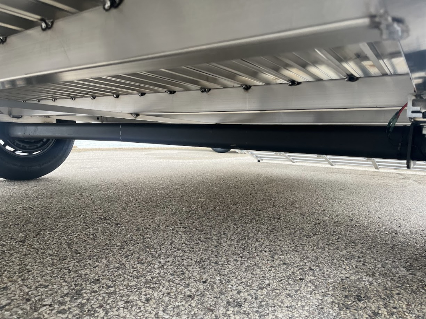 New 2026 Black Rhino LSS714A-5K Aluminum 5K GVWR 81"x14' w/ Brakes & Bi-Fold Gate (ATV / UTV / Side by Side) Utility Trailer